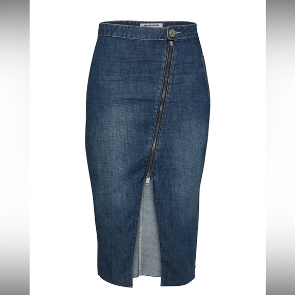 One Teaspoon Reformer High Waisted Denim Skirt - Picture 12 of 12